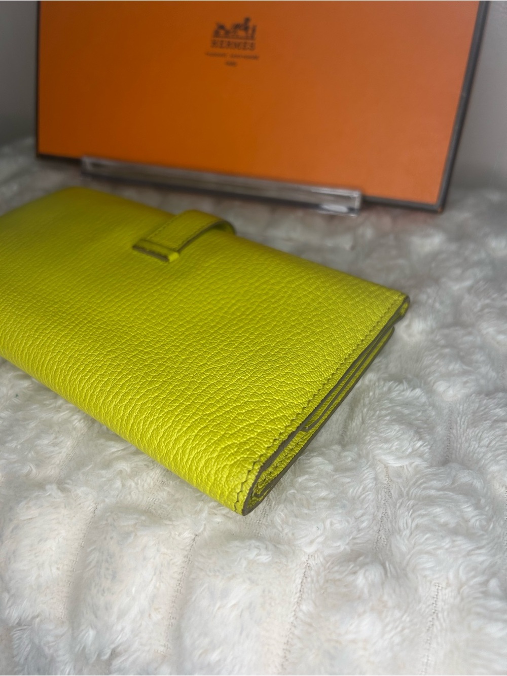 Hermès Bearn Soufflet Chèvre Mysore Leather palladium-plated Hardware - Picture 5 of 15